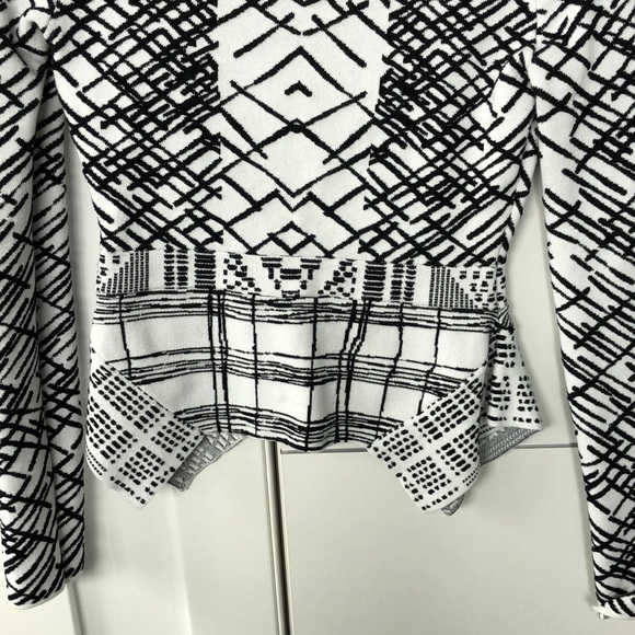 *3 for $100* BCBG MaxAzria peplum long sleeve top - Picture 3 of 7